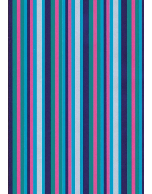 A IMC PAPEL DE REGALO EN BOBINA DE 100 MTS EN CELULOSA SATINADA DISE?O FANTASIA LISTADOS AZULES 84-302100-1