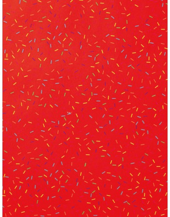 IMC PAPEL DE REGALO EN BOBINA DE 100 MTS EN CELULOSA SATINADA DISE?O FANTASIA BACTERIAS ROJA 84-302100-1