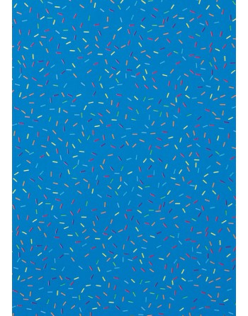 A IMC PAPEL DE REGALO EN BOBINA DE 100 MTS EN CELULOSA SATINADA DISE?O FANTASIA BACTERIAS AZUL 84-302100-1