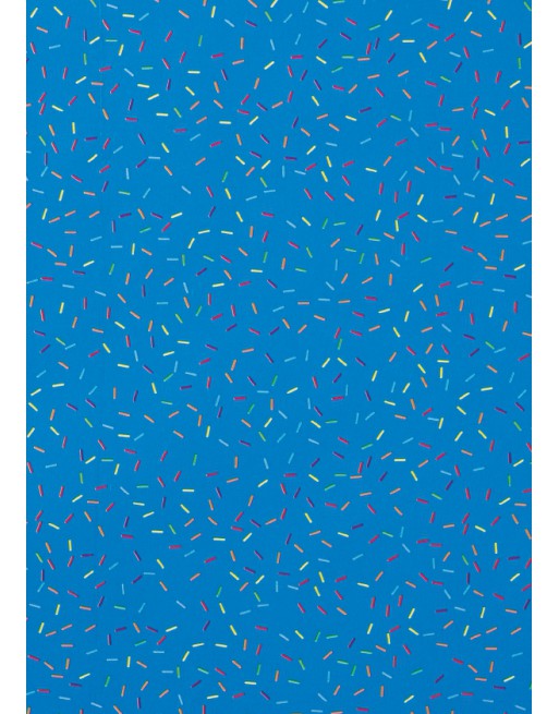 IMC PAPEL DE REGALO EN BOBINA DE 100 MTS EN CELULOSA SATINADA DISE?O FANTASIA BACTERIAS AZUL 84-302100-1