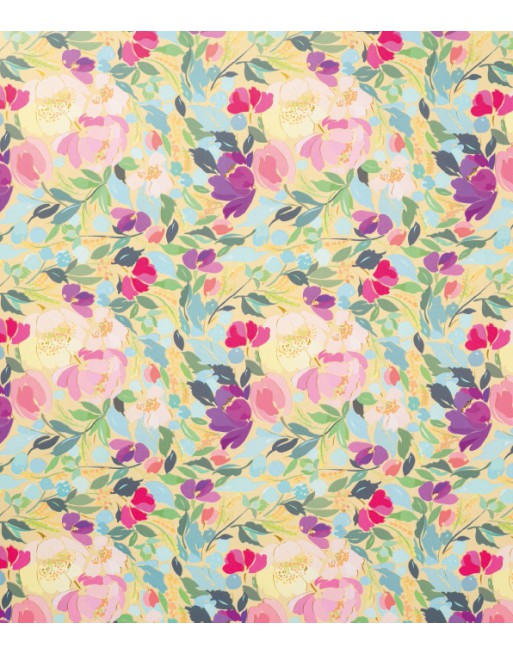 A IMC PAPEL DE REGALO EN BOBINA DE 100 MTS EN CELULOSA SATINADA DISE?O FANTASIA HOJAS JARDIN CREMA 84-302100-1