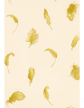 IMC PAPEL DE REGALO EN BOBINA DE 100 MTS EN CELULOSA SATINADA DISE?O FANTASIA PLUMAS CREMA 84-302100-1