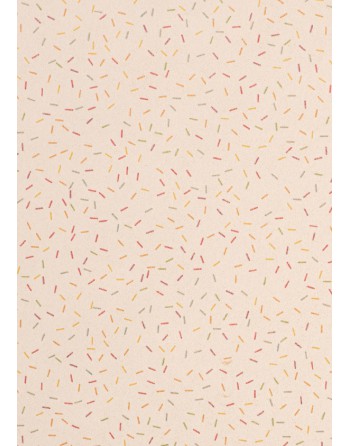 A IMC PAPEL DE REGALO EN BOBINA DE 100 MTS EN KRAFT SATINADO CON DISE?O BACTERIAS CREMA 84-407100-1