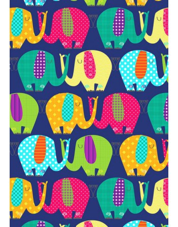 A IMC PAPEL DE REGALO EN BOBINA DE 100 MTS INFANTIL EN CELULOSA SATINADA DISE?O FANTASIA ELEFANTE AZUL 84-302100-1