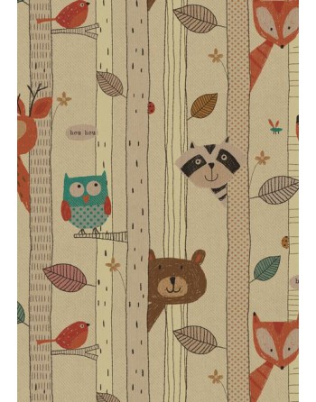 A IMC PAPEL DE REGALO EN BOBINA DE 100 MTS INFANTIL EN KRAFT VERJURADO DISE?O FANTASIA BOSC 84-402100-1