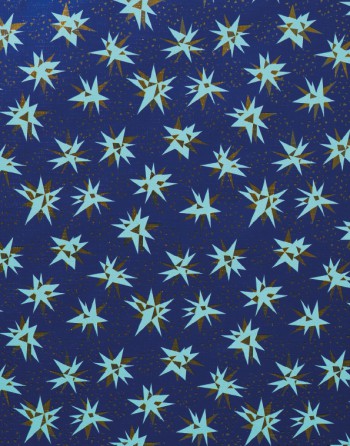 IMC PAPEL DE REGALO EN BOBINA DE 100 MTS NAVIDAD EN PAPEL GOFRADO CON TEXTURA DISE?O ESTRELLA BRILLANTE AZUL 84-70270100-1