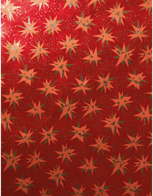 A IMC PAPEL DE REGALO EN BOBINA DE 100 MTS NAVIDAD EN PAPEL GOFRADO CON TEXTURA DISE?O ESTRELLA BRILLANTE ROJA 84-70270100-1