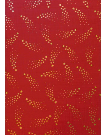 A IMC PAPEL DE REGALO EN BOBINA DE 100 MTS NAVIDAD EN PAPEL GOFRADO CON TEXTURA DISE?O FUGAZ ROJO 84-70270100-1