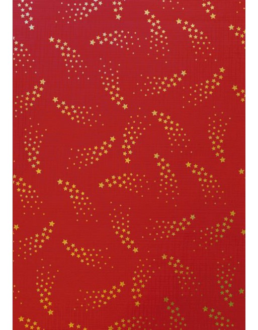 A IMC PAPEL DE REGALO EN BOBINA DE 100 MTS NAVIDAD EN PAPEL GOFRADO CON TEXTURA DISE?O FUGAZ ROJO 84-70270100-1