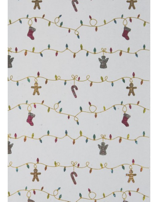 A IMC PAPEL DE REGALO EN BOBINA DE 100 MTS NAVIDAD EN PAPEL GOFRADO CON TEXTURA DISE?O LUCES BLANCO 84-70270100-1