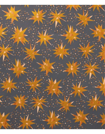 A IMC PAPEL DE REGALO EN BOBINA DE 100 MTS NAVIDAD EN CELULOSA SATINADA DISE?O FANTASIA ESTRELLA BRILLANTE GRIS 84-302100-1