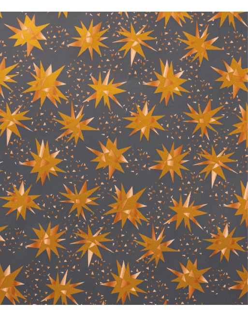 A IMC PAPEL DE REGALO EN BOBINA DE 100 MTS NAVIDAD EN CELULOSA SATINADA DISE?O FANTASIA ESTRELLA BRILLANTE GRIS 84-302100-1