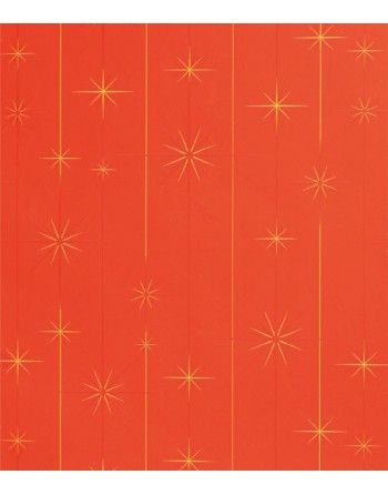 A IMC PAPEL DE REGALO EN BOBINA DE 100 MTS NAVIDAD EN CELULOSA SATINADA DISE?O FANTASIA CHISPA ROJO 84-302100-1