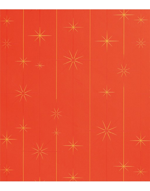A IMC PAPEL DE REGALO EN BOBINA DE 100 MTS NAVIDAD EN CELULOSA SATINADA DISE?O FANTASIA CHISPA ROJO 84-302100-1
