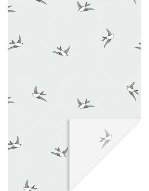 A IMC PAPEL DE REGALO EN BOBINA DE 50 MTS EN CELOFAN TRANSPARENTE CON DISE?O FANTASIA GOLONDRINA NEGRA 84-5037050-1