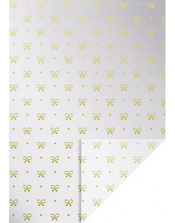A IMC PAPEL DE REGALO EN BOBINA DE 50 MTS EN CELOFAN TRANSPARENTE CON DISE?O FANTASIA LAZOS ORO 84-5037050-1