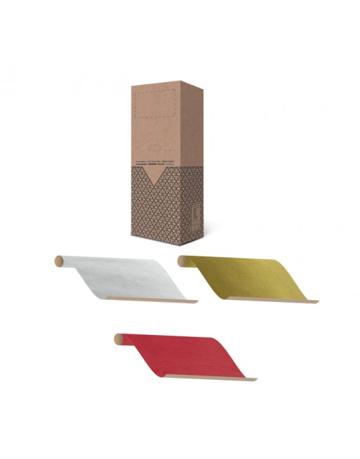 A IMC PAPEL DE REGALO EN CAJA DE 40 ROLLITOS DE 200 CM X 100 CM DE ANCHO EN CALIDAD KRAFT VERJURADO 60 GR FANTASIA LISA 84-30210