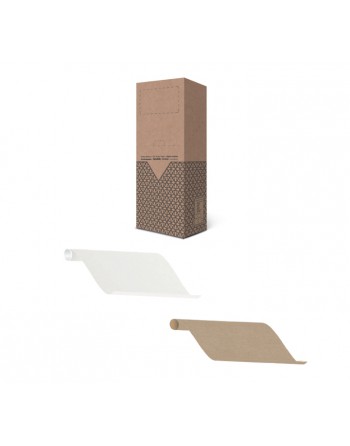 A IMC PAPEL DE REGALO EN CAJA DE 40 ROLLITOS DE 200 CM X 100 CM DE ANCHO EN CALIDAD KRAFT BLANCO Y MARRON 60 GR FANTASIA LISA 84