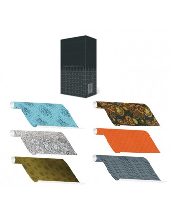 A IMC PAPEL DE REGALO EN CAJA DE 60 ROLLITOS DE 150 CM X 70 CM DE ANCHO EN CALIDAD CELULOSA GOFRADA 70 GR METALIZADA FANTASIA TO