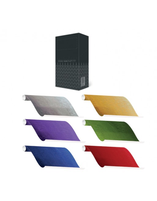 A IMC PAPEL DE REGALO EN CAJA DE 60 ROLLITOS DE 150 CM X 70 CM DE ANCHO EN CALIDAD CELULOSA GOFRADA 70 GR METALIZADA FANTASIA LI