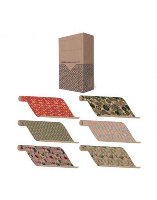 A IMC PAPEL DE REGALO EN CAJA DE 60 ROLLITOS DE 150 CM X 70 CM DE ANCHO EN CALIDAD KRAFT RECICLADO FANTASIA TODO EL A?O 84-40870