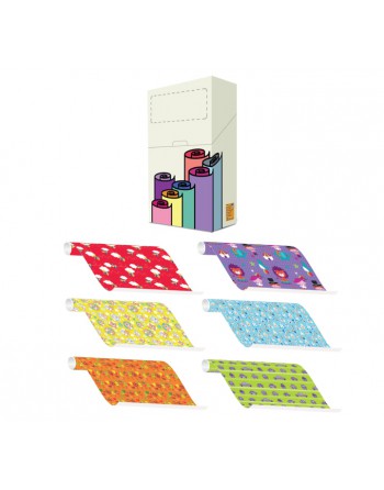 A IMC PAPEL DE REGALO EN CAJA DE 60 ROLLITOS DE 200 CM X 70 CM DE ANCHO EN CALIDAD CELULOSA LWC 60GR FANTASIA INFANTIL 84-322702