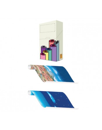 A IMC PAPEL DE REGALO EN CAJA DE 60 ROLLITOS DE 200 CM X 70 CM DE ANCHO EN CALIDAD CELULOSA SATINADA 70GR FANTASIA PAISAGE NAVID