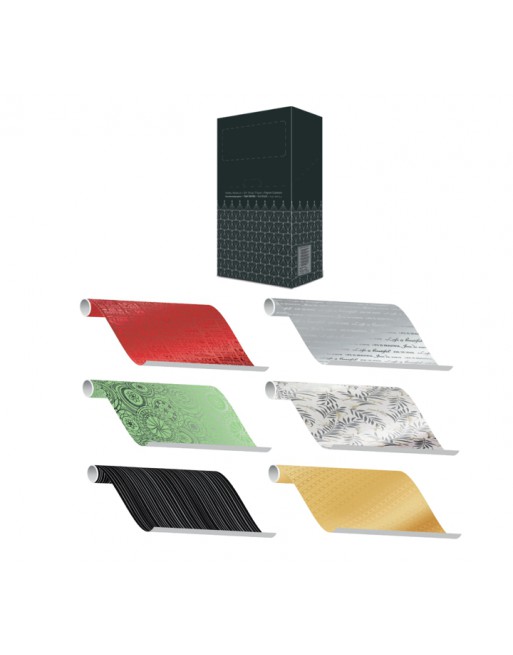 A IMC PAPEL DE REGALO EN CAJA DE 60 ROLLITOS DE 150 CM X 70 CM DE ANCHO EN CALIDAD CELOFAN / POLIPROPILENO METALIZADO 35 MICRAS 