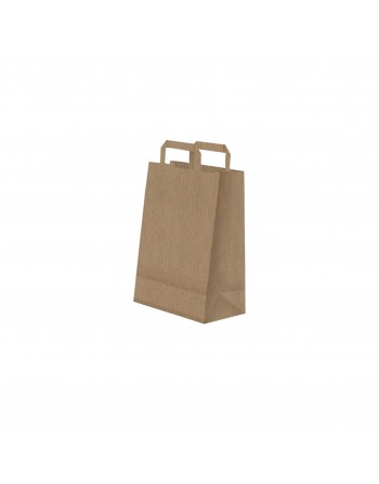 A IMC BOLSAS KRAFT CON ASA PLANA DE BASE ESTRECHA ESTANDAR MEDIDA 18 X 23 + 10 CAJA DE 250 84-2041823