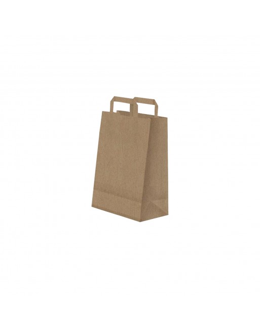 A IMC BOLSAS KRAFT CON ASA PLANA DE BASE ESTRECHA ESTANDAR MEDIDA 18 X 23 + 10 CAJA DE 250 84-2041823