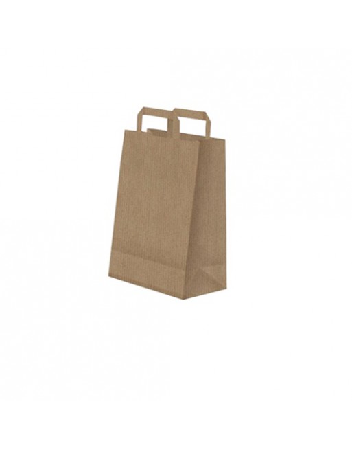 A IMC BOLSAS KRAFT CON ASA PLANA DE BASE ESTRECHA ESTANDAR MEDIDA 20 X 28 + 11 CAJA DE 250 84-2042028