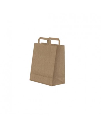 A IMC BOLSAS KRAFT CON ASA PLANA DE BASE ESTRECHA ESTANDAR MEDIDA 24 X 23 +10 CAJA DE 250 84-2042423