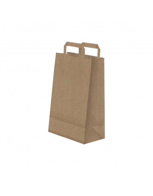 IMC BOLSAS KRAFT CON ASA PLANA DE BASE ESTRECHA ESTANDAR MEDIDA 22 X 32 + 11 CAJA DE 250 84-2042232