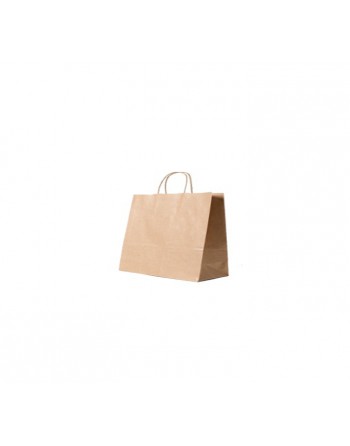 A IMC BOLSAS KRAFT CON ASA RIZADA O RETORCIDA ESTANDAR MEDIDA 24X8X21 PACK DE 100 UNIDADES 84-2081824-1