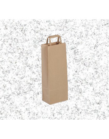 A IMC BOLSAS KRAFT PARA BOTELLA CON ASA PLANA ANONIMA MEDIDA 14 x 36 + 9 CAJA DE 250 84-2071436KA