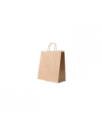 A IMC BOLSAS KRAFT CON ASA RIZADA O RETORCIDA ESTANDAR MEDIDA 24X12X31 PACK DE 100 UNIDADES 84-2082431-1