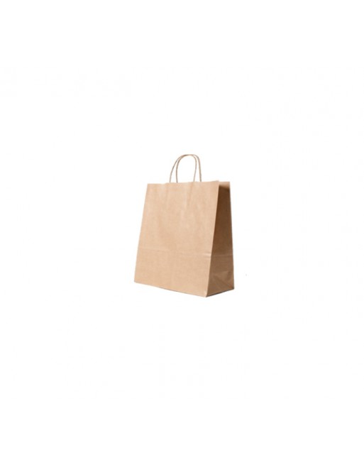A IMC BOLSAS KRAFT CON ASA RIZADA O RETORCIDA ESTANDAR MEDIDA 24X12X31 PACK DE 100 UNIDADES 84-2082431-1