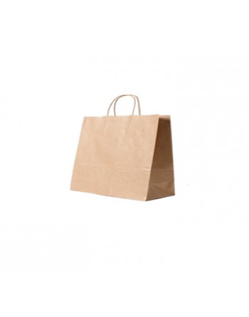 A IMC BOLSAS KRAFT CON ASA RIZADA O RETORCIDA ESTANDAR MEDIDA 42X12X36 PACK DE 100 UNIDADES 84-2084649-1