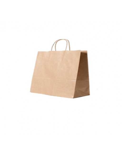 A IMC BOLSAS KRAFT CON ASA RIZADA O RETORCIDA ESTANDAR MEDIDA 54X13X45 PACK DE 100 UNIDADES 84-2084649-1