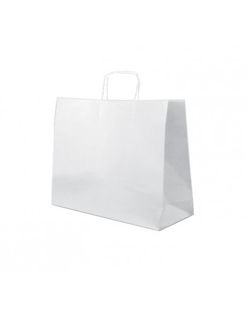 A IMC BOLSAS BLANCO CON ASA RIZADA O RETORCIDA ESTANDAR MEDIDA 54X13X45 PACK DE 100 UNIDADES 84-2094649-1