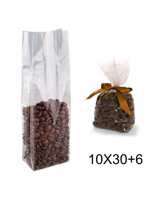 IBP BOLSA BOLSA POLIPROPILENO CON FUELLE Y FONDO CUADRADO MEDIDA 10X30+6 CM 1000 UNID ID-25/30/030