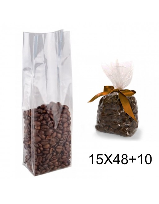 IBP BOLSA BOLSA POLIPROPILENO CON FUELLE Y FONDO CUADRADO MEDIDA 15X48+10 CM 1000 UNID ID-25/30/044