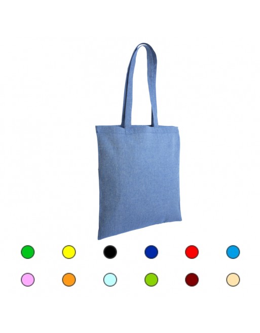 BOLSA DE ALGOD?N RECICLADO EFECTO MELANGE, MANGOS LARGOS 17105