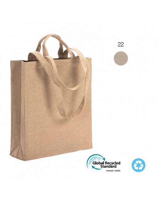 BOLSA CON FUELLE DE ALGOD?N RECICLADO, 280 G/M2, CON DOBLE ASA. 24151