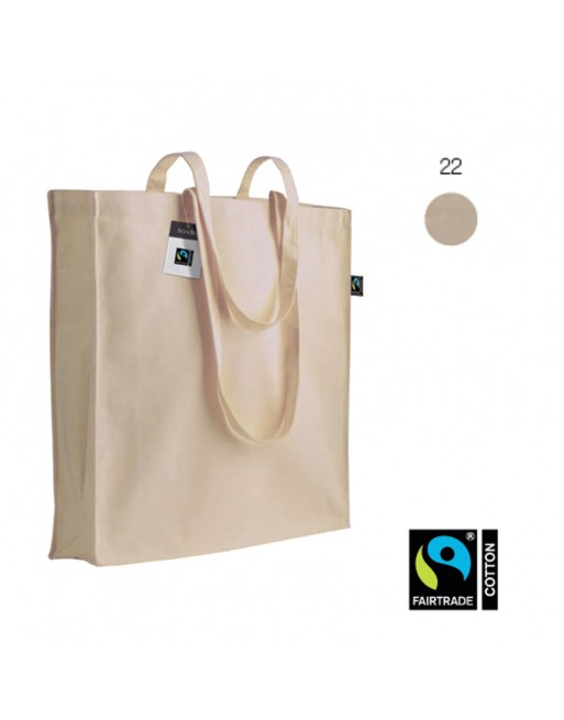 BOLSA EN ALGOD?N FAIRTRADE? 140 G/M2, ASAS LARGAS Y FUELLE. 22102