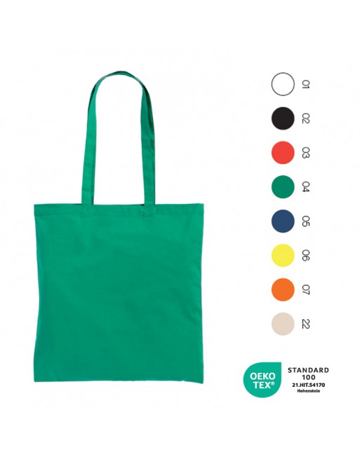 BOLSA DE CANVAS 280 G/M2, CON ASAS LARGAS. MEDIDAS 38 X 42 CM. 07106