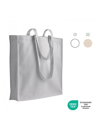 BOLSA DE ALGOD?N DE 180 G / M2 CON ASAS LARGAS Y REFUERZOS 19158