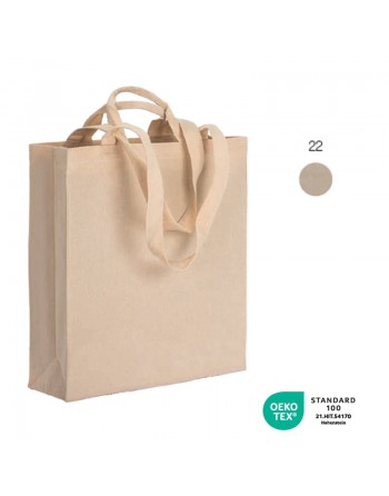 BOLSA CON FUELLE DE ALGOD?N, 220 G/M2, CON DOBLE ASA 24150