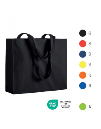 BOLSA DE ALGODON (200 G/M2), ASAS LARGAS Y FUELLE 17112