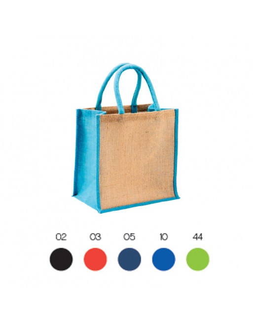 BOLSAR DE YUTE CON ASAS Y APLICACIONES DE COLORES 24106